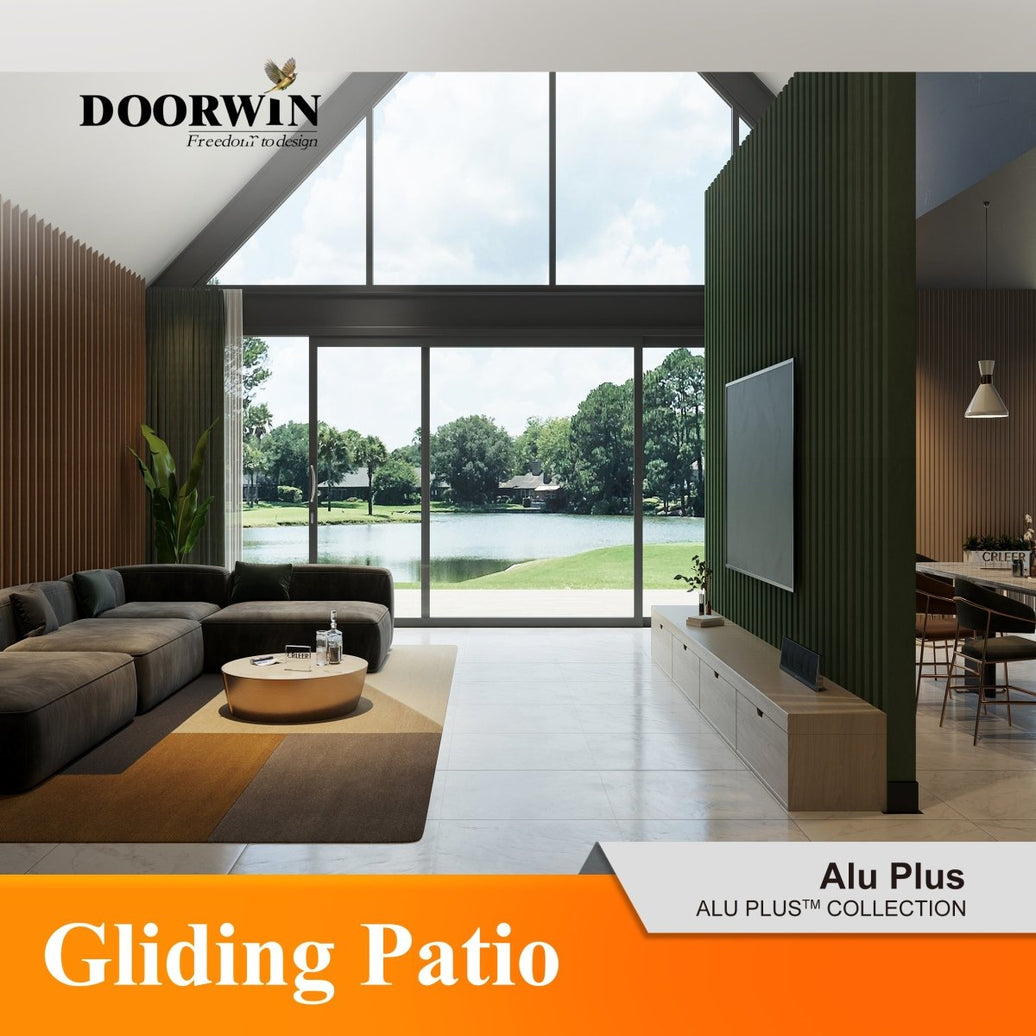 ALU PLUS COLLECTION for sea-view room , gliding patio door - Shandong Doorwin Construction Co., Ltd.