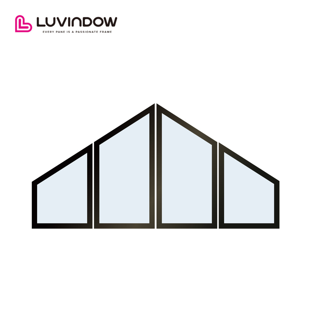 Black Aluminum Frame Picture Windows