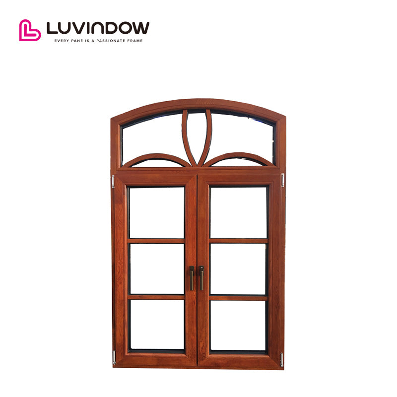 Arch Top Aluminium Wood Casement French Window