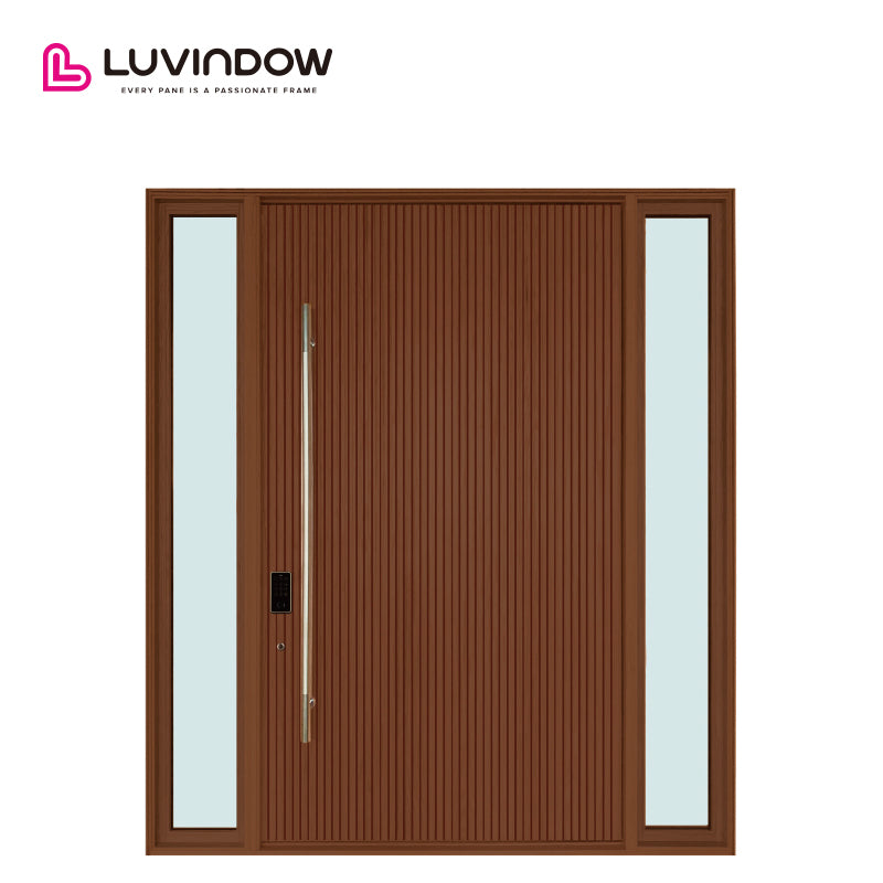 Solid Wood Entry Door With Glass