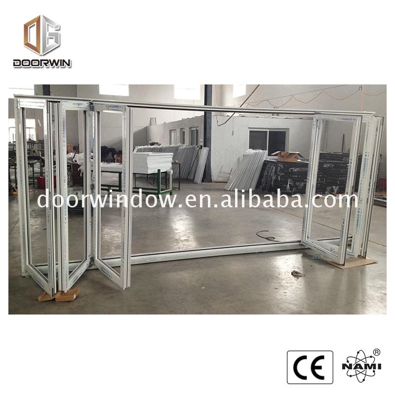 Aluminum modern design glass bi folding window and door interior used - Doorwin Group Windows & Doors