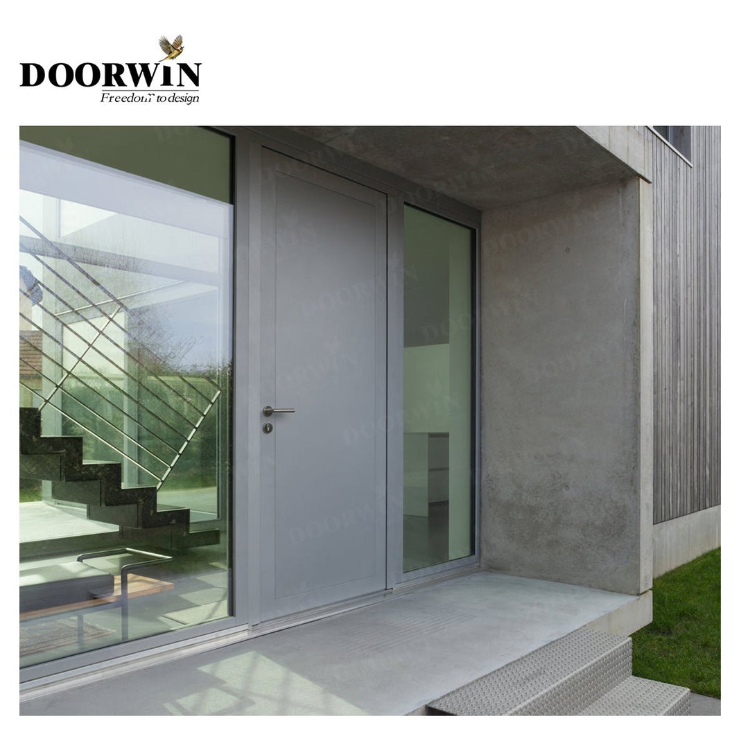 Canada Brooks DOORWIN Wooden doors for arc interiors wood grain entrance door solid wood with patterns casement door - Doorwin Group Windows & Doors