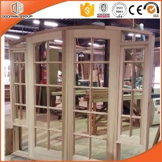 China Top Quality Arched Doorframe Window with Colonial Bars - China Wood Window, Arched Wood Window - Doorwin Group Windows & Doors