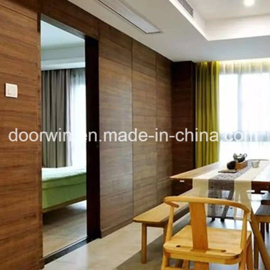 Elegant Style Fancy Wood Door Design Hindden Door Made of American Red Oak Wood - China Entry Door, Wooden House Doors - Doorwin Group Windows & Doors