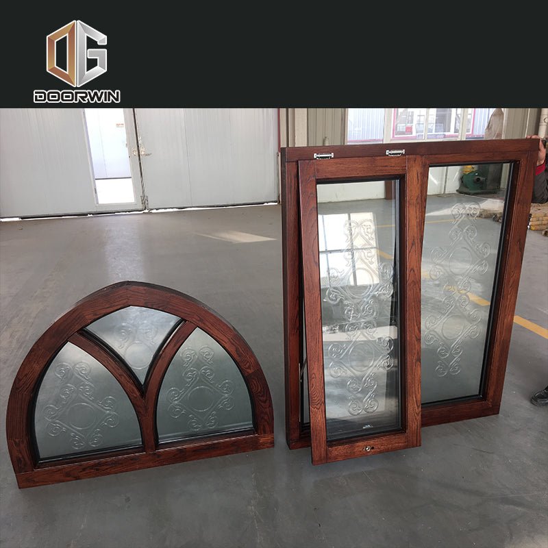 Factory made basement window bars artistic glass windows art sale - Doorwin Group Windows & Doors