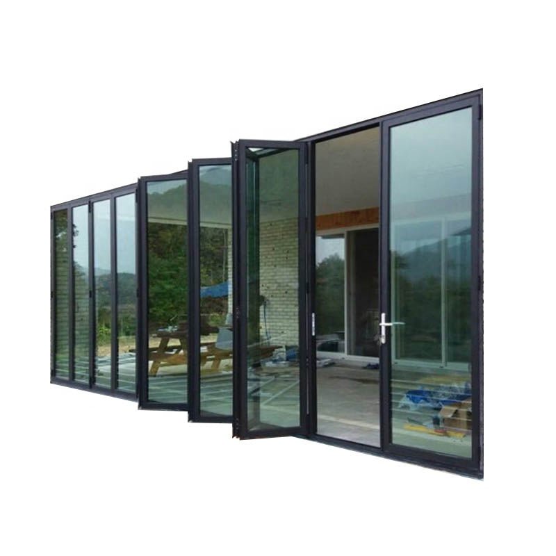 Flush door design flat residential exterior bifold fireproof wood by Doorwin on Alibaba - Doorwin Group Windows & Doors