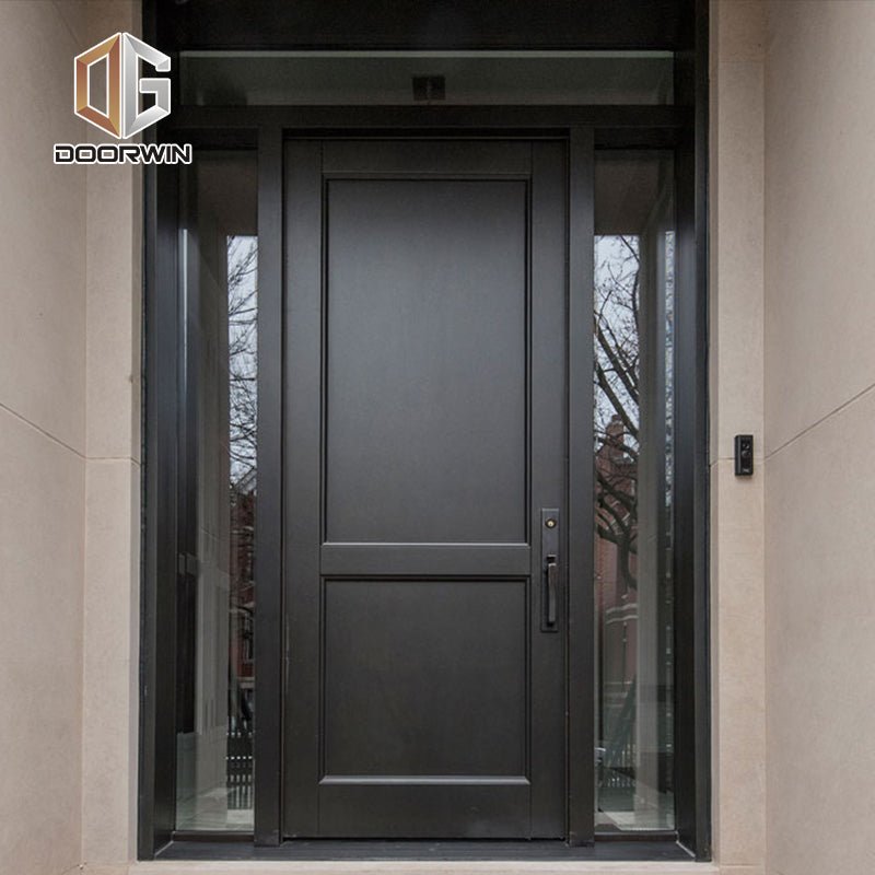 Manufactory direct design of main wooden door decorative doors custom entrance - Doorwin Group Windows & Doors
