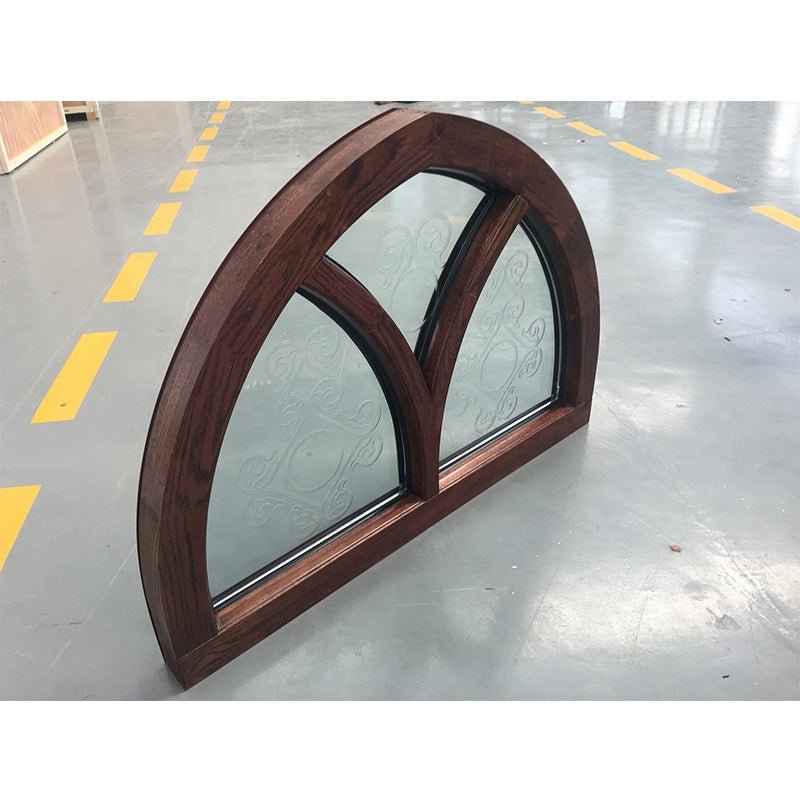 OEM antique stained glass windows value exterior aluminum clad oak wood frame window transom - Doorwin Group Windows & Doors
