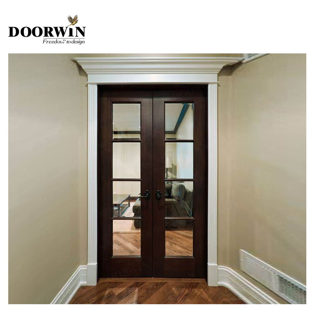 USA Richmond New Arrival 2 panel interior doors 12mm tempered glass door prices by Doorwin - Doorwin Group Windows & Doors