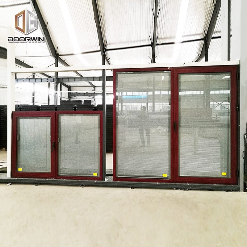Windsor wholesale best wood effect double glazed extruded energy saving aluminum windows - Doorwin Group Windows & Doors
