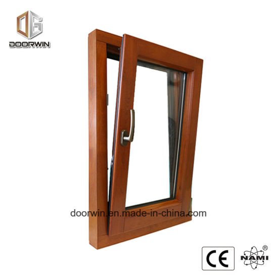 Wood Grain Color Wood Aluminum Tilt and Turn Window - China Normal Aluminum Extrusion Tilt Turn Windows, Tint Glazing Swing Window - Doorwin Group Windows & Doors