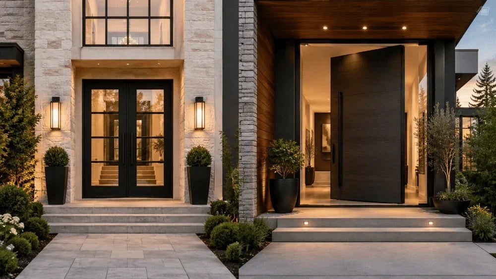 Are Double Front Doors Better Than One Oversized Entry Door