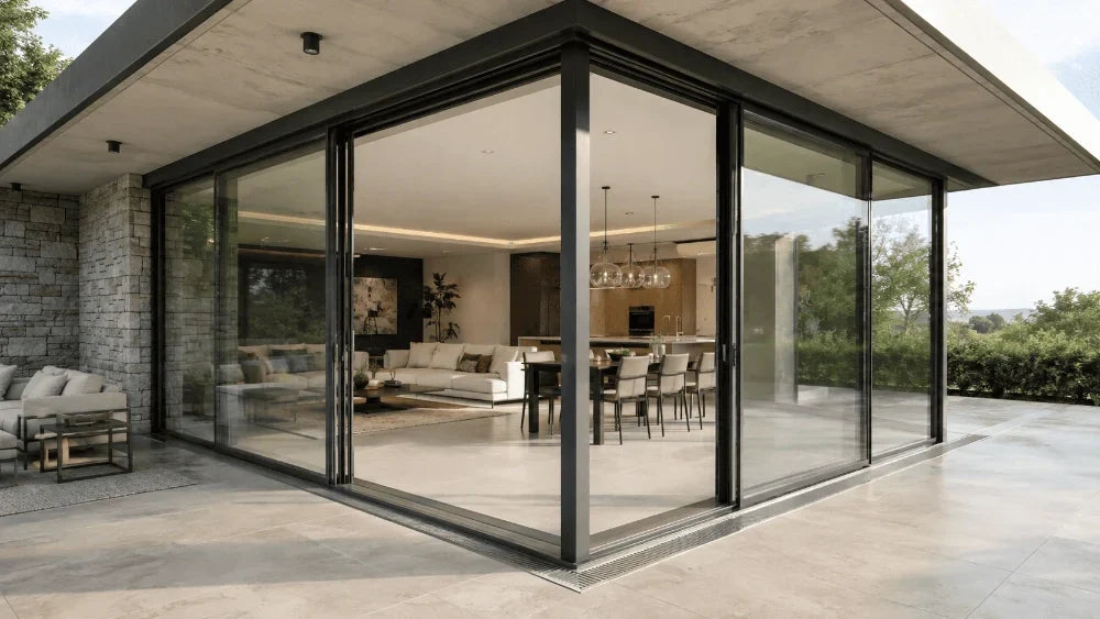 How Should Corner Sliding Glass Doors Handle Structure and Drainage