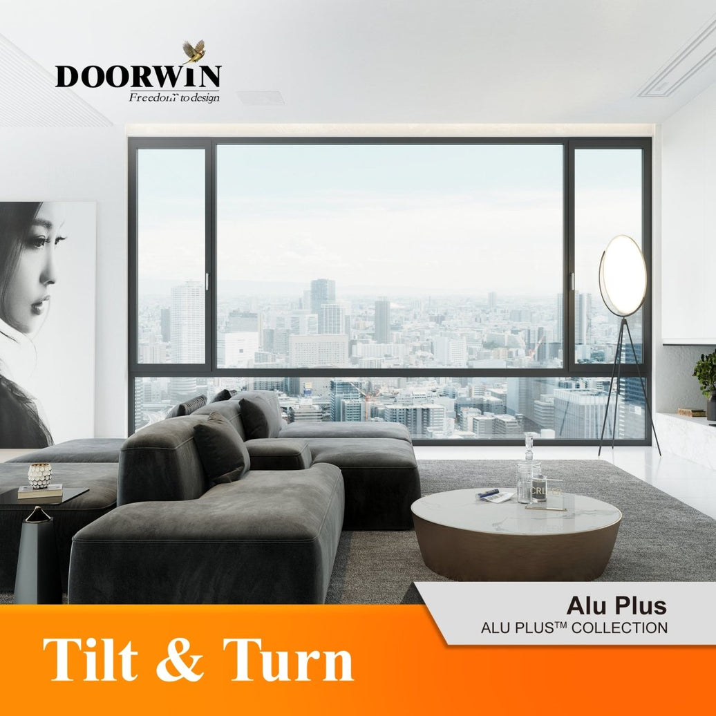 ALU PLUS COLLECTION, Hot sale tilt & turn window - Shandong Doorwin Construction Co., Ltd.