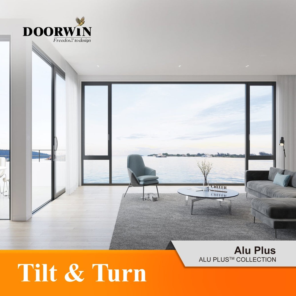 ALU PLUS Super Sale, tilt & turn window - Shandong Doorwin Construction Co., Ltd.