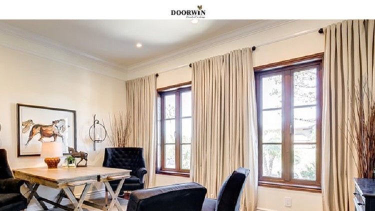 Doorwin Project Of Teak Wood Aluminum French Windows - Shandong Doorwin Construction Co., Ltd.