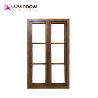 Grill Design Wood French Casement Windows