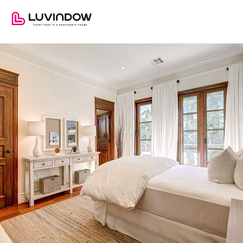 Grill Design Wood French Casement Windows