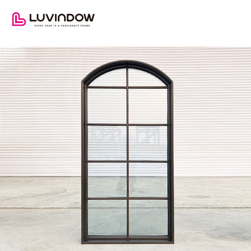 Wood Windows Arched Top With Grid