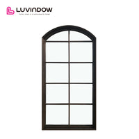 Wood Windows Arched Top With Grid