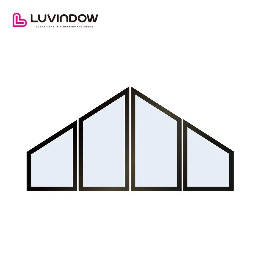 Black Aluminum Frame Picture Windows