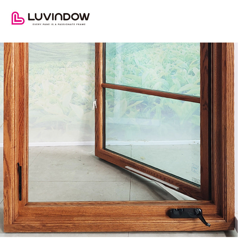 Wood Finished Crank Open Casement Windows