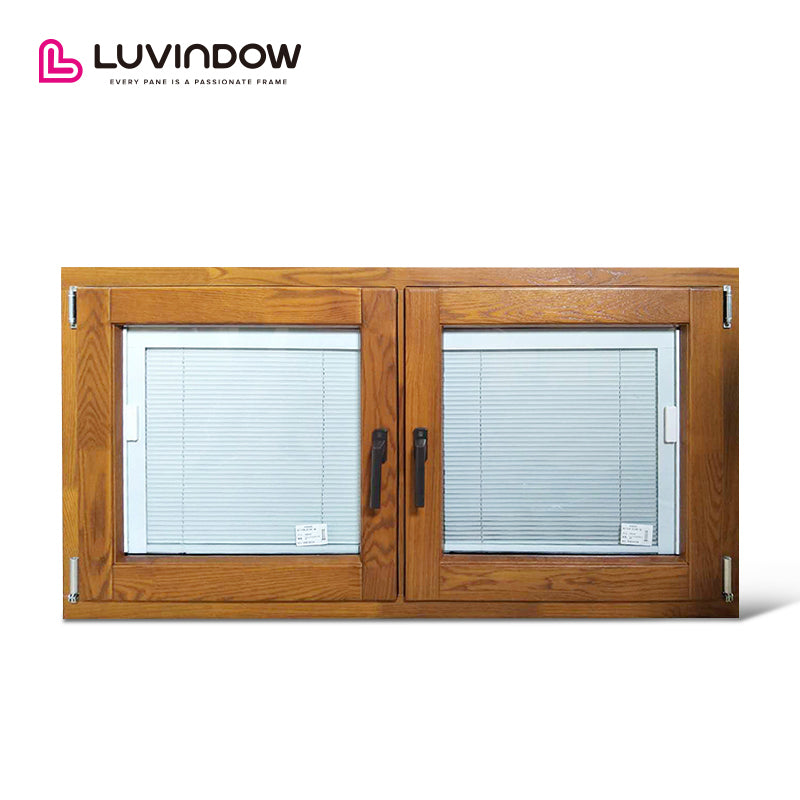 Wooden Cladding Aluminum Tilt Turn Window