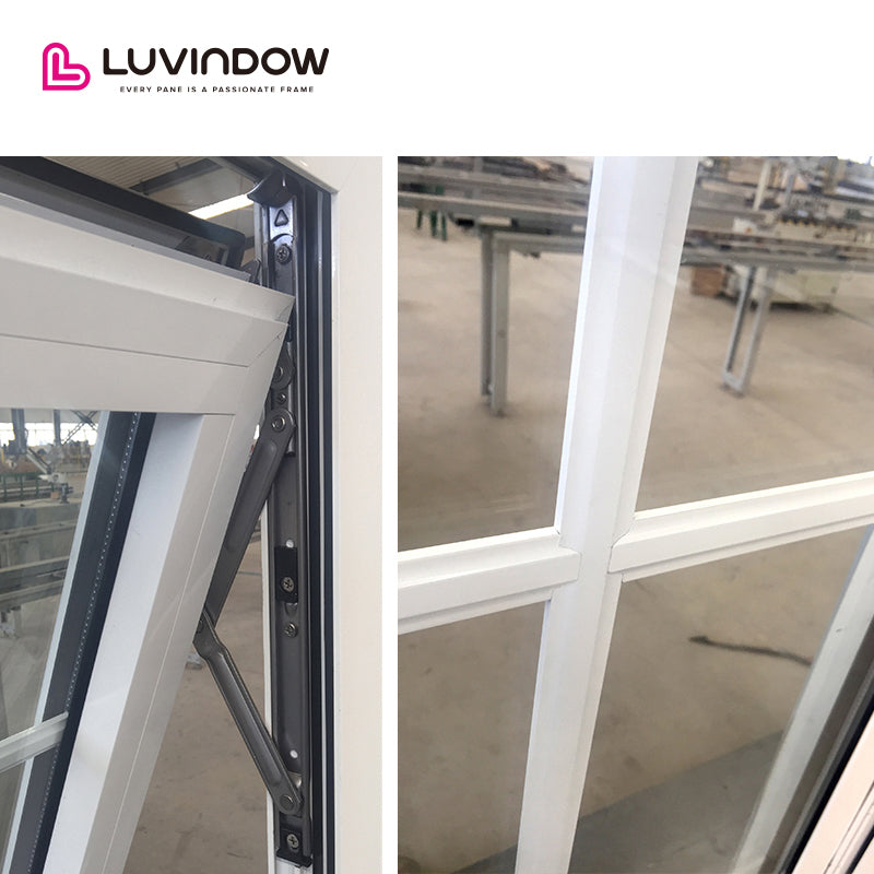 White Grille Aluminum Awning Windows