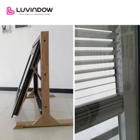 Security Glass Blinds System Awning Window
