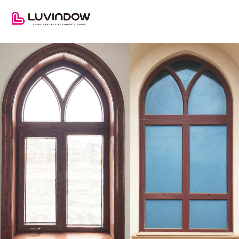 Gothic Style Wooden Specialty Shapes Window