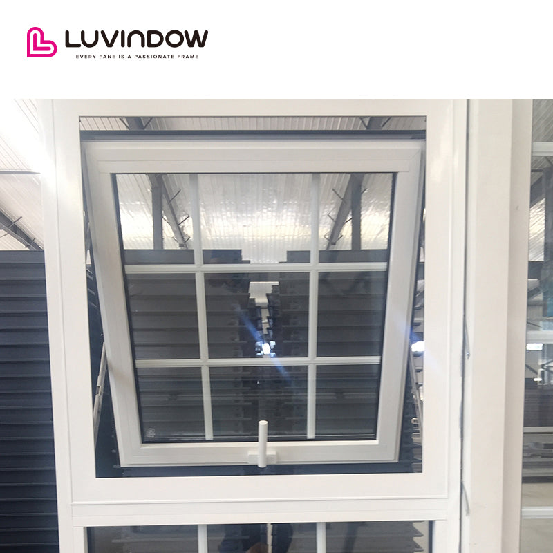 White Grille Aluminum Awning Windows