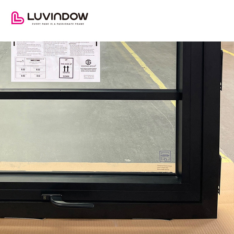 Aluminium Double Glass Hinges Window