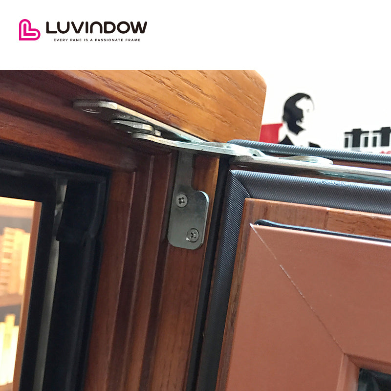 Wooden Cladding Aluminum Tilt Turn Window