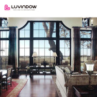 Wood Windows Arched Top With Grid