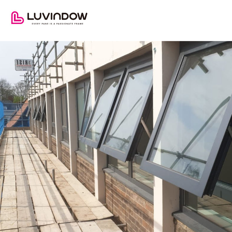 Black Aluminum Swing Awning Window