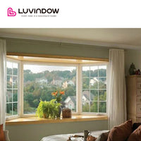 Hot Sale Aluminum Clading Solid Bay & Bow Window, Quality Bay & Bow Glass Window with Grille for Dining Room - China Aluminum Window, Alu Window — thumbnail 8