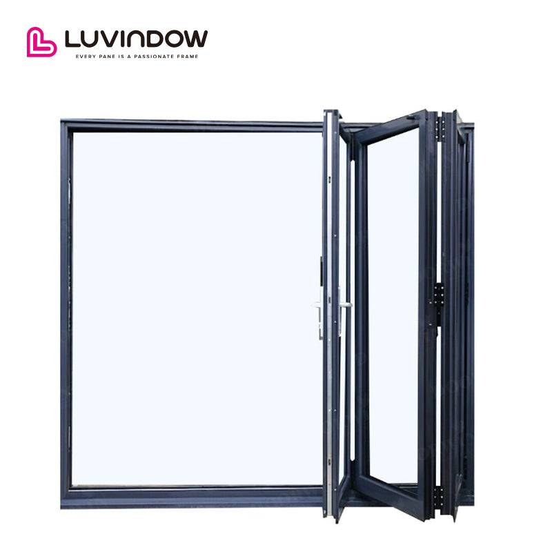 Black Frame Waterproof Bi-fold Door — product image 1