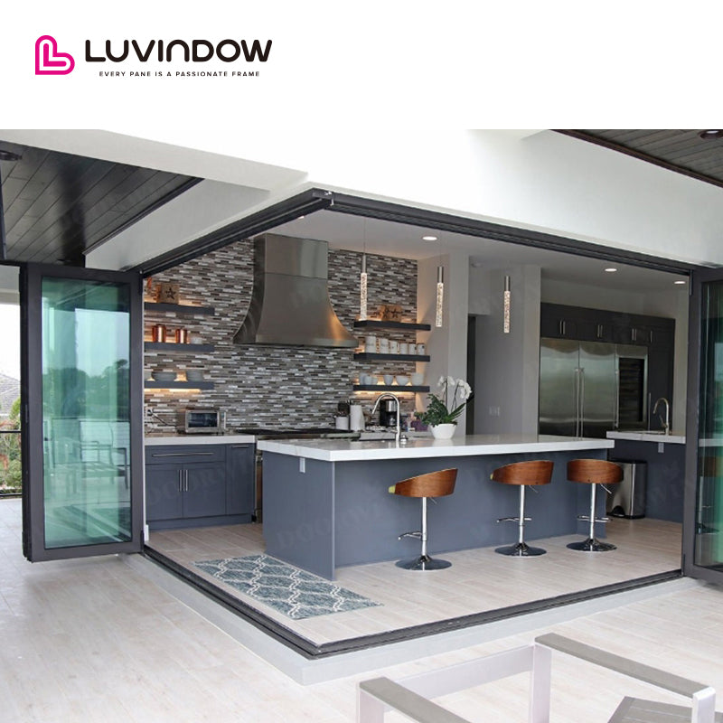 Large View Corner Folding Door