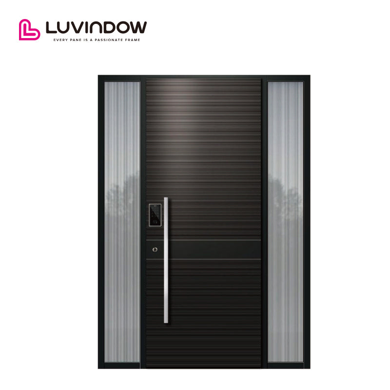 Aluminum Entry Door With Tempered Glass