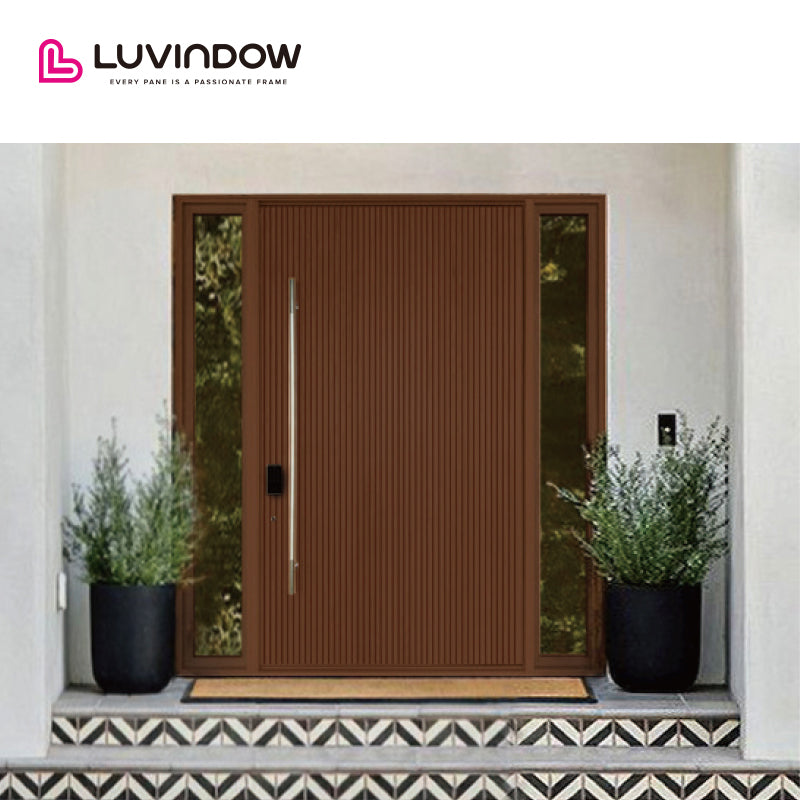 Solid Wood Entry Door With Glass