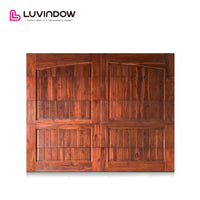modern solid wood garage door