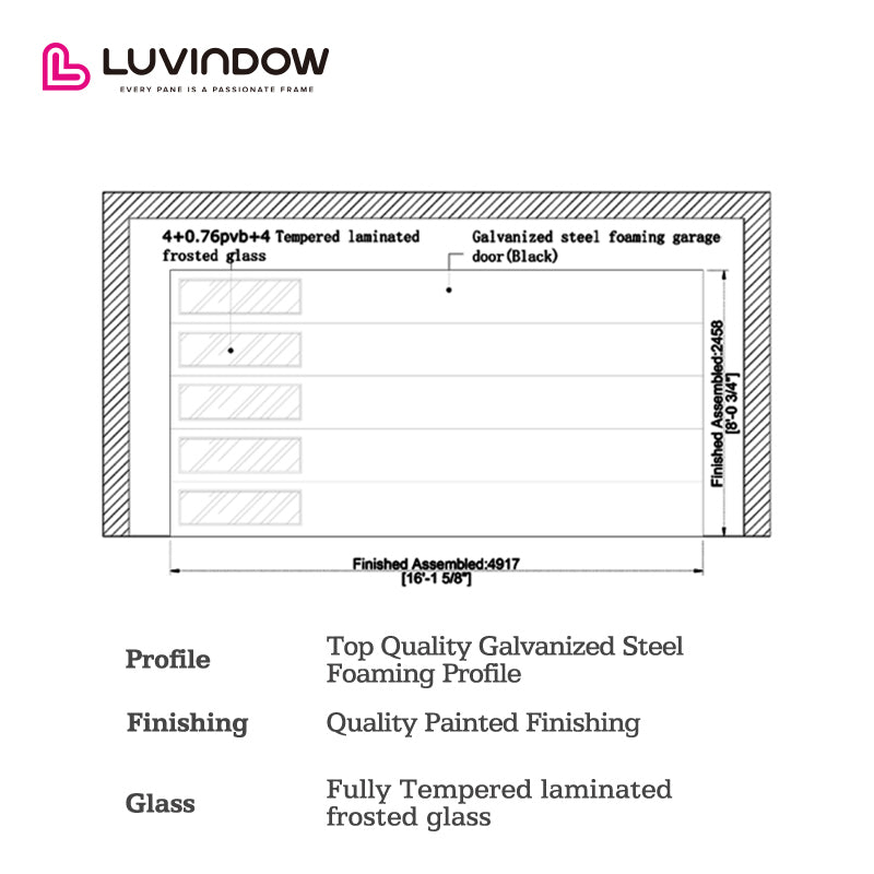 Automatic Rolling Aluminum Garage Door
