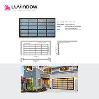 Grille Glass Aluminum Garage Door