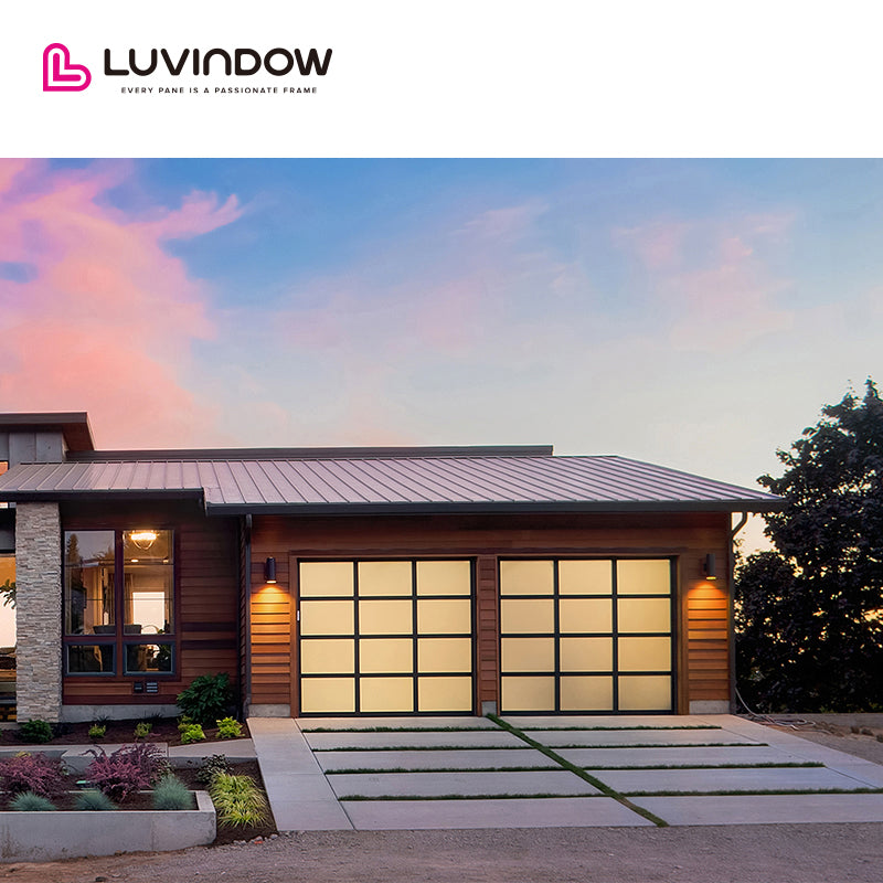 Grille Glass Aluminum Garage Door