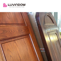 The United States hot sale solid wood entry door arched top design single door — thumbnail 2