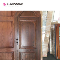 The United States hot sale solid wood entry door arched top design single door — thumbnail 3