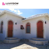 Presell Product Carving Design Pattern Arched Design with American Design Handle - China Entry Door, French Entry Door