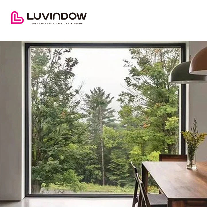 Black Aluminum Frame Picture Windows