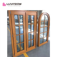 Arch Top Wood Window With Divided Lite