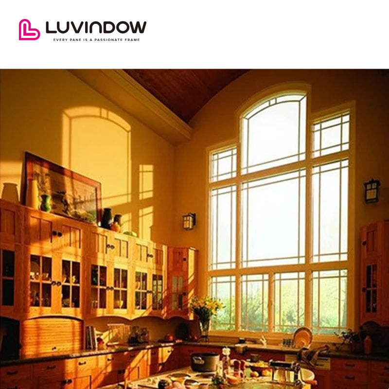 Arch Top Wood Window With Divided Lite